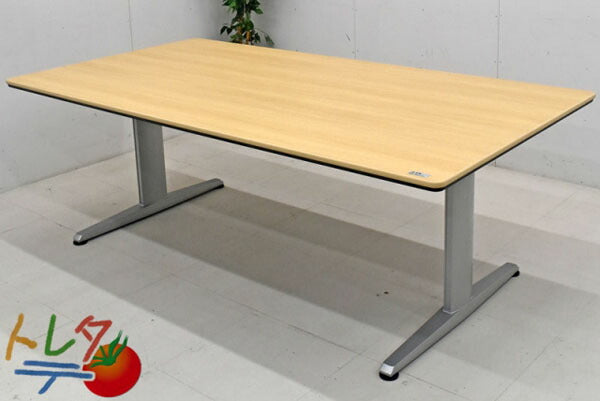 オカムラ リフティオシリーズ 会議テーブル W2100 2017110803【中古オフィス家具】【中古】