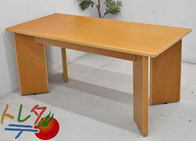 オカムラ 高級会議テーブル W1600 2019053103【中古オフィス家具】【中古】