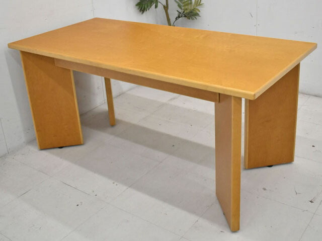 オカムラ 高級会議テーブル W1600 2019053103【中古オフィス家具】【中古】