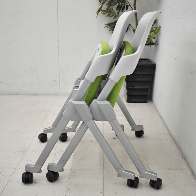 コクヨ アンフィシリーズ ミーティングチェア 2脚セット 2019062403【中古オフィス家具】【中古】