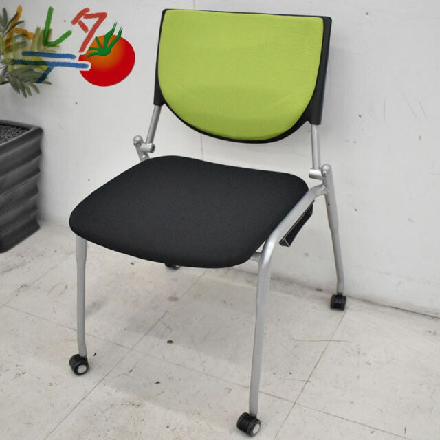 オカムラ  ミーティングチェア プロスタック 2019081702【中古オフィス家具】【中古】