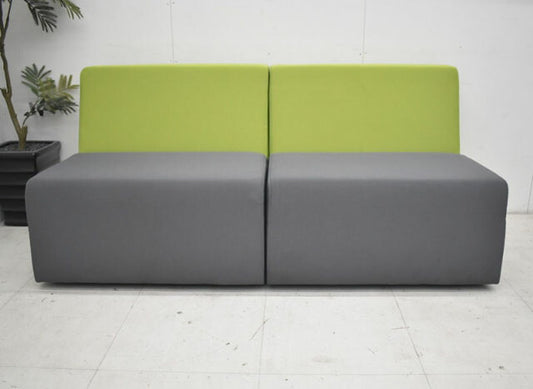 スチールケース turnstone ソファ1人掛け 2点セット W860 2019091404【中古オフィス家具】【中古】