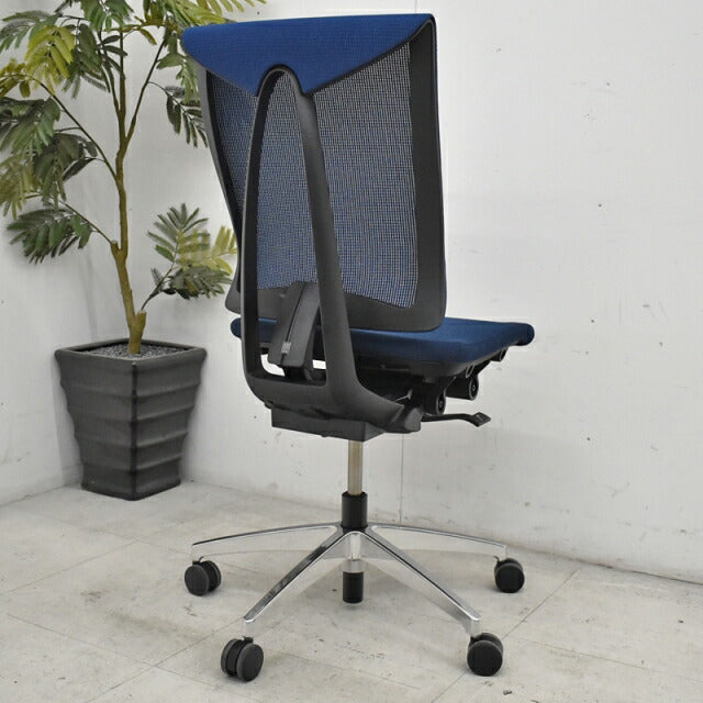 イトーキ セレーオ 肘なし ネイビーブルー 2020030503【中古オフィス家具】【中古】