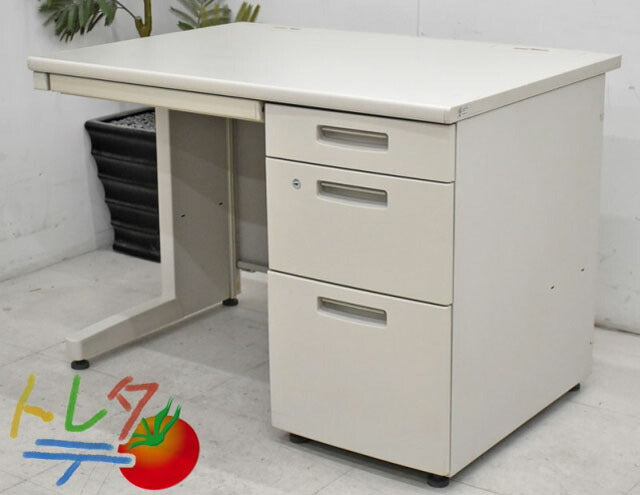 コクヨ BS107 片袖机 W1000 2020062607【中古オフィス家具】【中古】