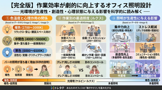 【完全版】作業効率が劇的に向上するオフィス照明設計