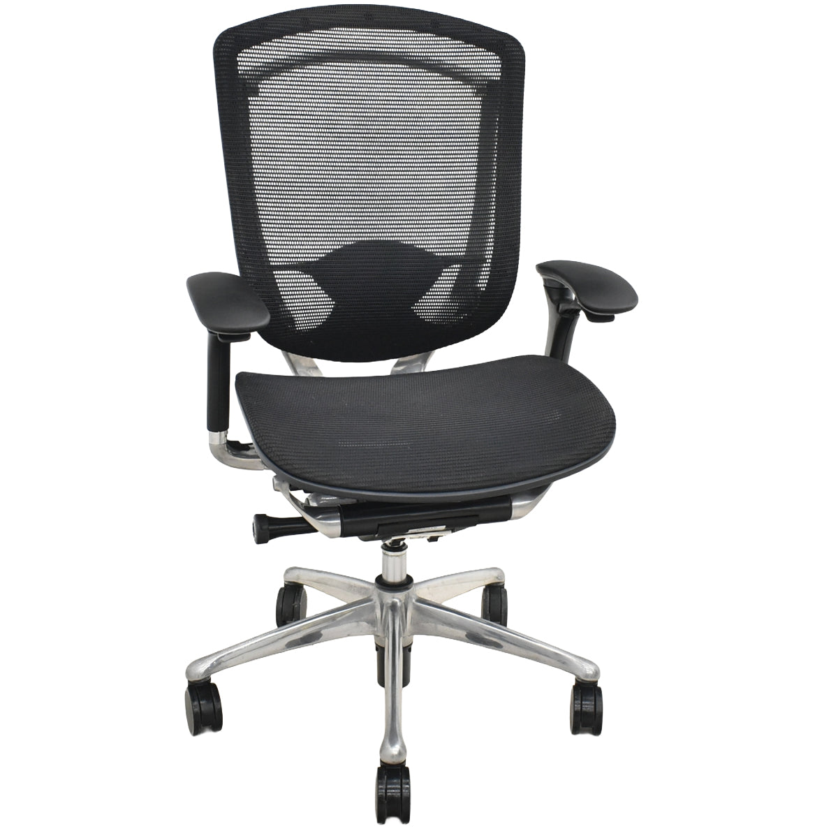 【中古】オカムラ　コンテッサ　可動肘　ランバーサポート　ポリッシュ　2025102704【中古オフィス家具】