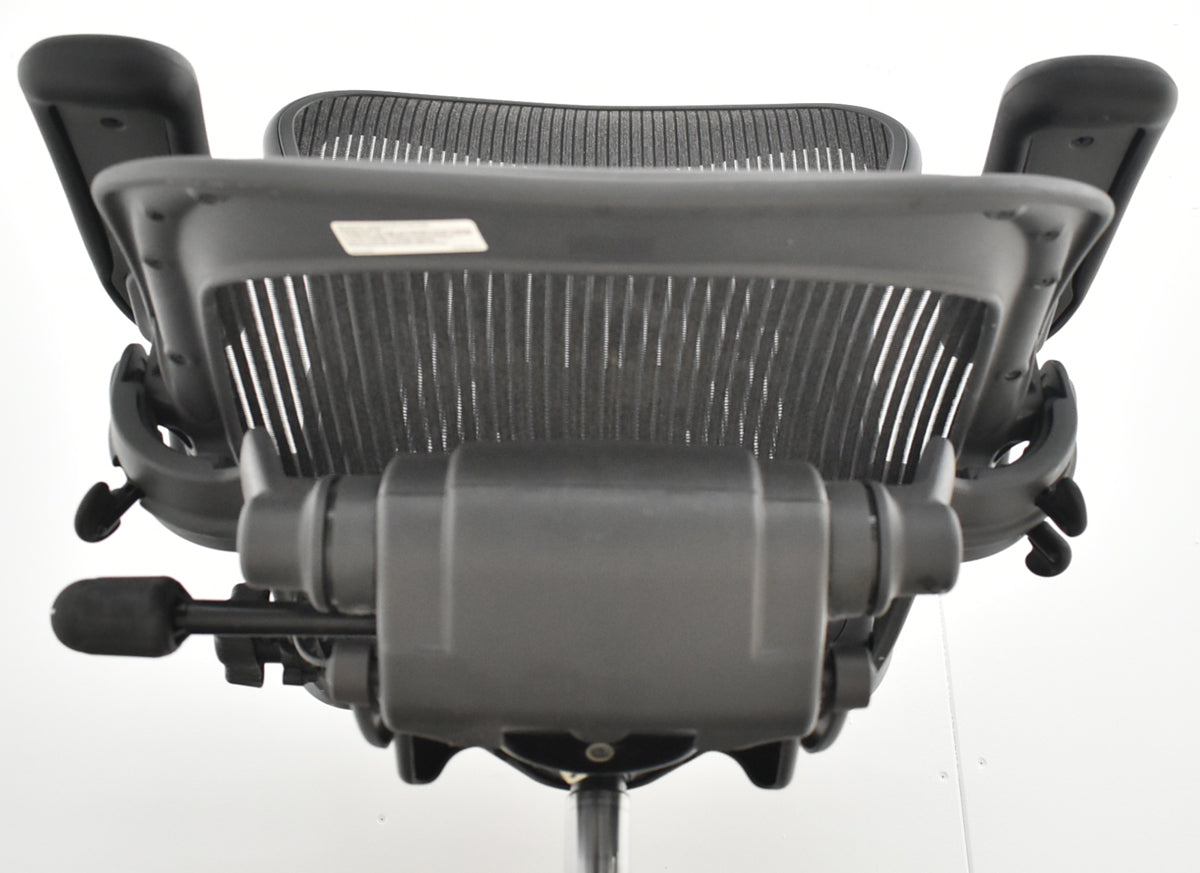 【中古】ハーマンミラー　アーロンチェア　Bサイズ　フル装備　ポスチャーフィット　肘レバータイプ（肘パッド新型）　2025102804【中古オフィス家具】