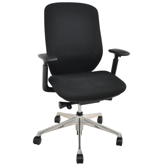 【中古】オカムラ　シルフィー　ハイバック　可動肘　バックカーブアジャスト　前傾機能　ポリッシュ　2025102901【中古オフィス家具】