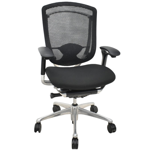 【中古】オカムラ　コンテッサ　可動肘（肘パッド新品）ランバーサポート　ポリッシュ　2025102902【中古オフィス家具】