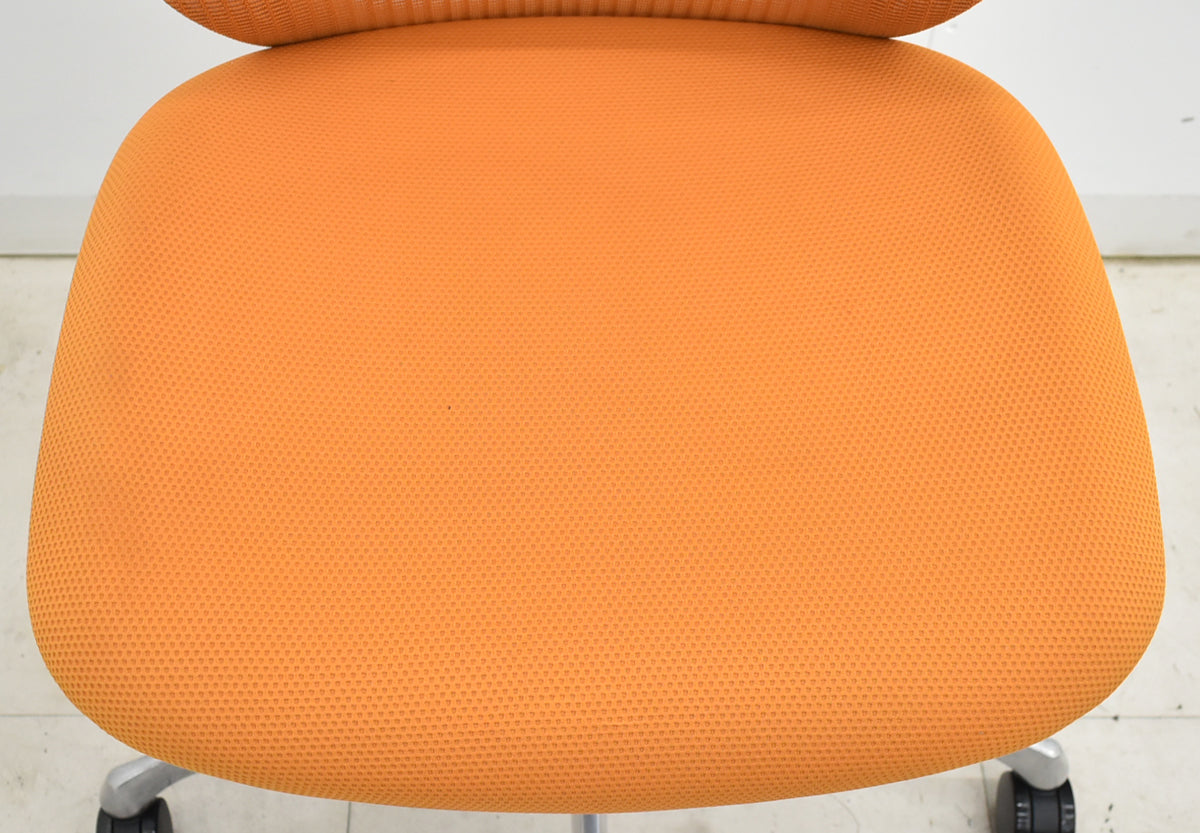 【中古】オカムラ　シルフィー　ハイバック　肘なし　バックカーブアジャスト　前傾機能　ランバーサポート　ポリッシュ　2025103101【中古オフィス家具】