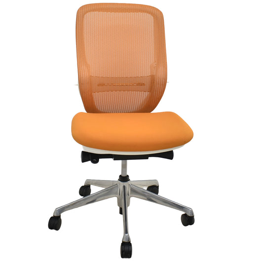 【中古】オカムラ　シルフィー　ハイバック　肘なし　バックカーブアジャスト　前傾機能　ランバーサポート　ポリッシュ　2025110401【中古オフィス家具】