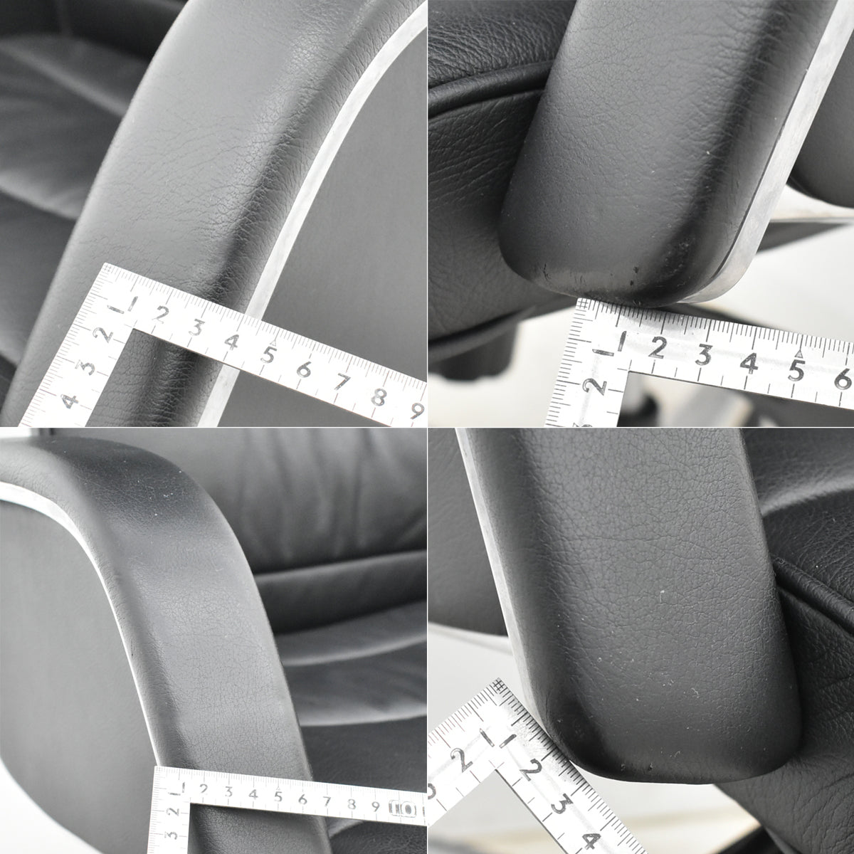 【中古】オカムラ　CEシリーズ　ハイバック　エグゼクティブチェア 固定肘（肘サイドパネル付）総革張り　ポリッシュ　2025110403【中古オフィス家具】