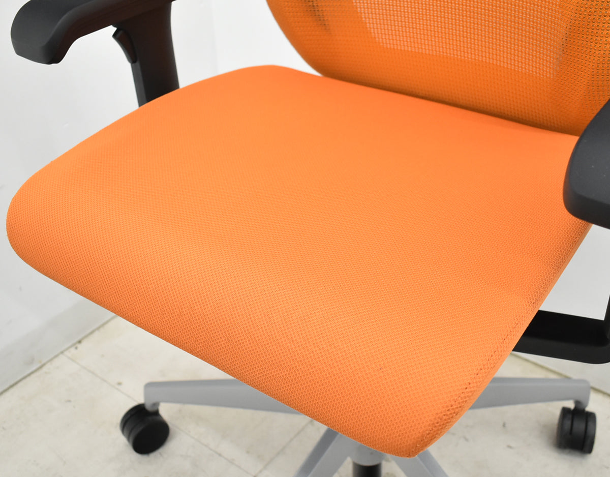 【中古】イトーキ　ミレッザ　ハイバック　可動肘　オートマチックランバーテンション　ハンガー　シルバー脚　2019年製　2025110408【中古オフィス家具】