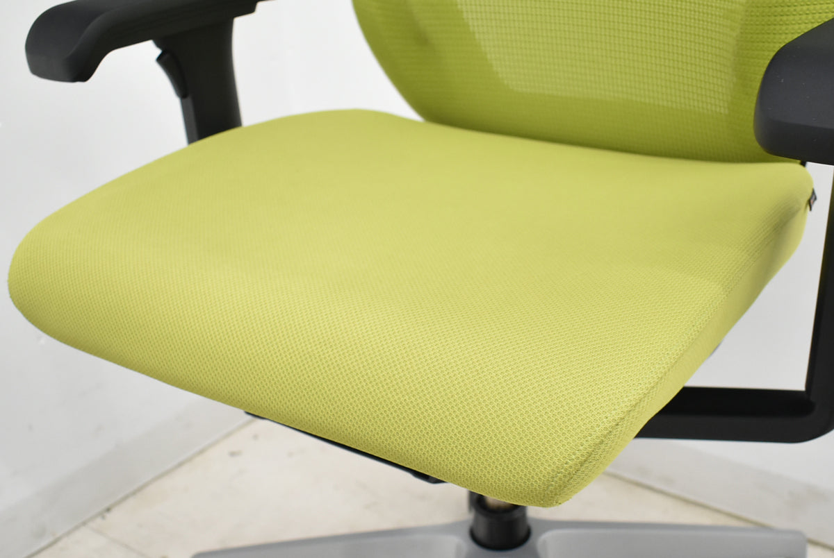 【中古】イトーキ　ミレッザ　ハイバック　可動肘　オートマチックランバーテンション　シルバー脚　2019年製　2025110504【中古オフィス家具】