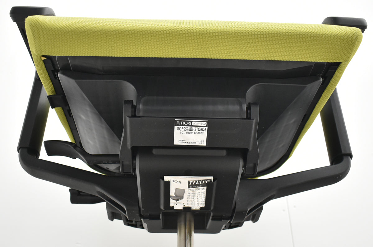【中古】イトーキ　ミレッザ　ハイバック　可動肘　オートマチックランバーテンション　シルバー脚　2019年製　2025110504【中古オフィス家具】