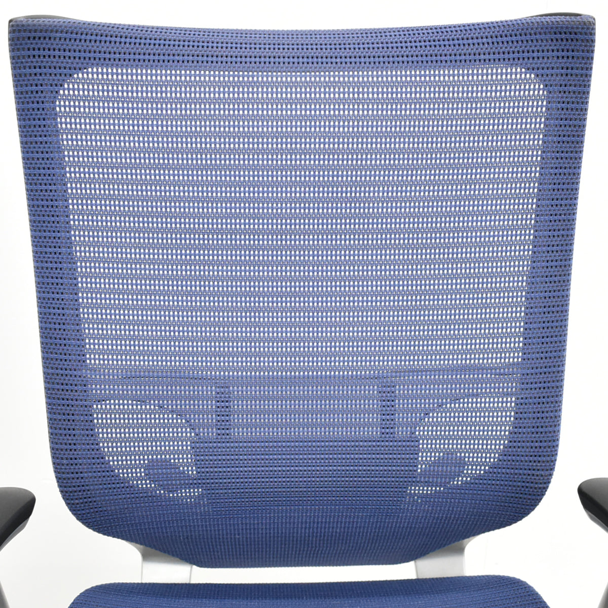 【中古】オカムラ　バロン　ハイバック　固定肘　ランバーサポート　シルバー脚　肘パッド新品交換済　2025110603【中古オフィス家具】