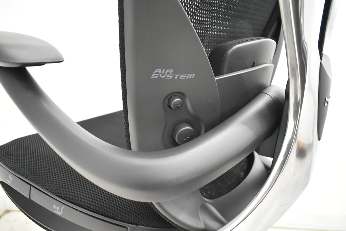 【中古】イナバ　エクセア　可動肘　エアランバーサポート　ポリッシュ　2025110604【中古オフィス家具】