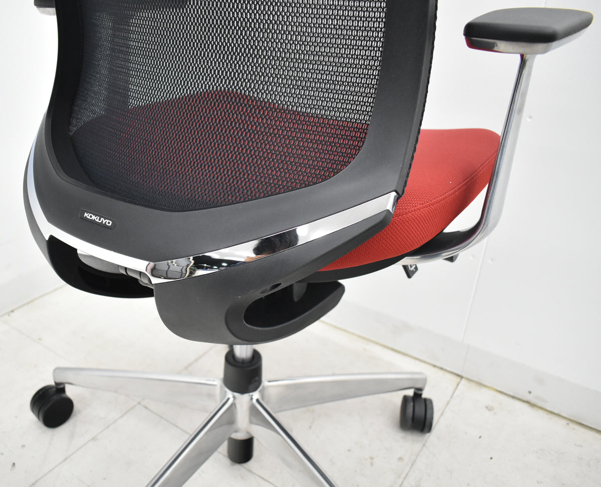 【中古】コクヨ　ベゼル　固定肘　ポリッシュ　2025110606【中古オフィス家具】