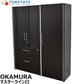 【中古】オカムラ　マスターラインII　両開き書庫＋ワードローブセット　W1840　2024013001【中古オフィス家具】