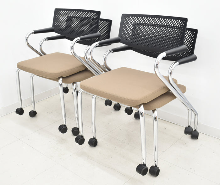 【中古】Vitra　ビザロール２ ミーティングチェア ４脚セット　2024021402【中古オフィス家具】