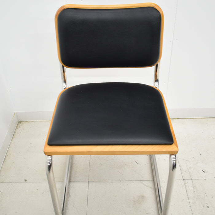 中古】KNOLL チェスカチェア マルセルブロイヤーコレクション ブラック 2024111101【中古オフィス家具】 – 中古オフィス家具 トレタテ