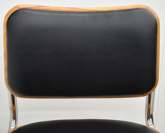 【中古】KNOLL　チェスカチェア　マルセルブロイヤーコレクション　ブラック　2024111103【中古オフィス家具】