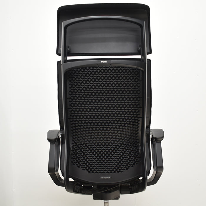 【中古】オカムラ　デューク　エクストラハイバック（可動ヘッドレスト）固定肘　ランバーサポート　2025031201【中古オフィス家具】
