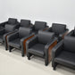 【中古】オカムラ　セフィーロ　応接会議用チェア　10脚セット　革張り　幅670　2025050703【中古オフィス家具】