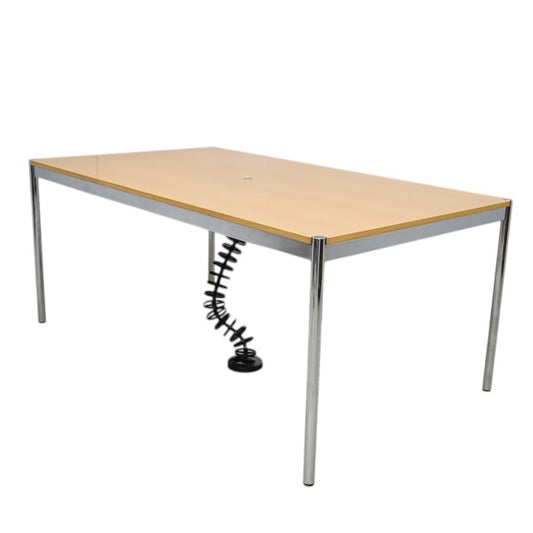 【中古】USM Haller　ハラーテーブル　配線口　コード受　ケーブルガイド付　幅1750　2025051205【中古オフィス家具】