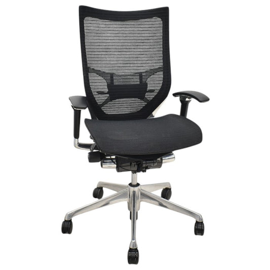 【中古】オカムラ　バロン　ハイバック　可動肘　ポリッシュ　ランバーサポート　2025051502【中古オフィス家具】