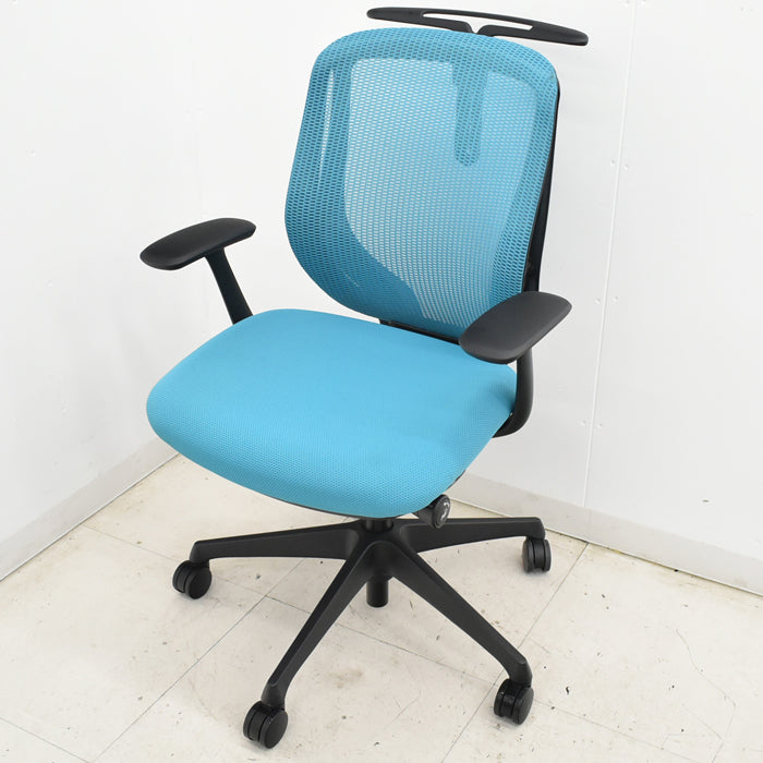 中古】オカムラ シルフィー ローバック 固定肘 バックカーブ