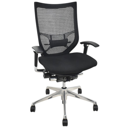 【中古】オカムラ　バロン　ハイバック　可動肘　ポリッシュ　2025060204【中古オフィス家具】