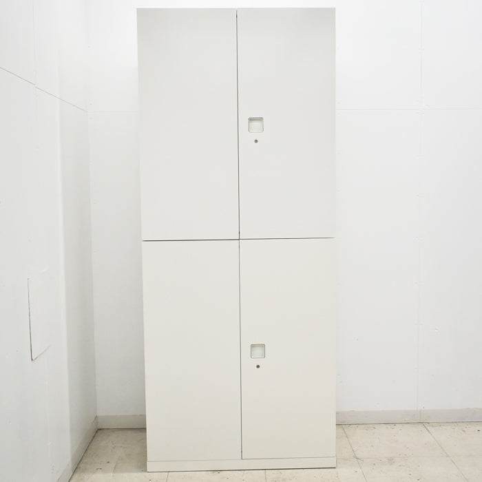 【中古】オカムラ　レクトライン　両開き上下セット　幅900　2025062501【中古オフィス家具】