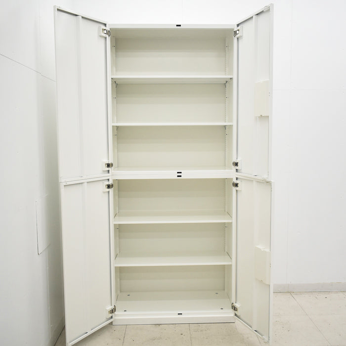 【中古】オカムラ　レクトライン　両開き上下セット　幅900　2025062501【中古オフィス家具】