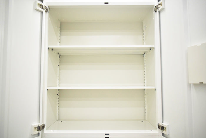 【中古】オカムラ　レクトライン　両開き上下セット　幅900　2025062501【中古オフィス家具】