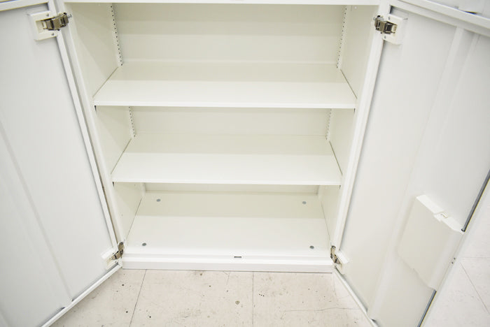 【中古】オカムラ　レクトライン　両開き上下セット　幅900　2025062501【中古オフィス家具】