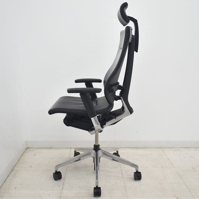 【中古】イトーキ　スピーナ　ヘッドレスト　可動肘　アクティブランバーサポート　ポリッシュ　2025070702【中古オフィス家具】