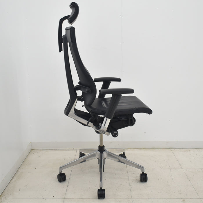 【中古】イトーキ　スピーナ　ヘッドレスト　可動肘　アクティブランバーサポート　ポリッシュ　2025070702【中古オフィス家具】