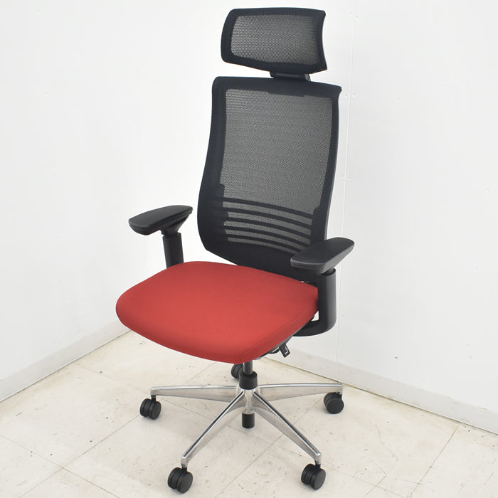 【中古】コクヨ　ベゼル　ヘッドレスト　可動肘　ウェブモーションサポート　2023年製　ポリッシュ　2025070704【中古オフィス家具】