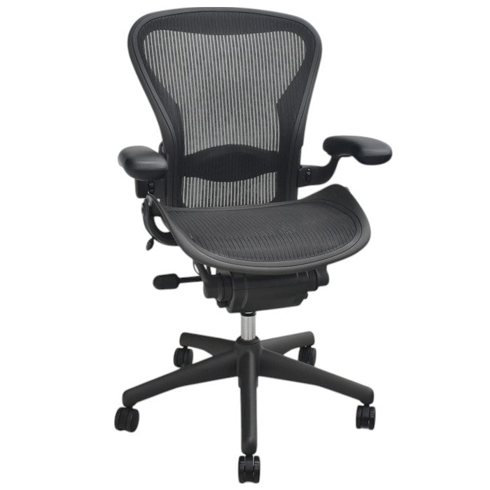【中古】ハーマンミラー　アーロンチェア　Bサイズ　フル装備　ランバーサポート　2025070907【中古オフィス家具】