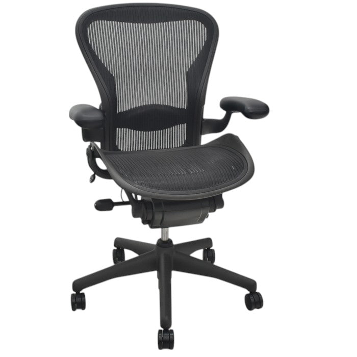 【中古】ハーマンミラー　アーロンチェア　スタンダード　Ｂサイズ　ランバーサポート　2025070908【中古オフィス家具】