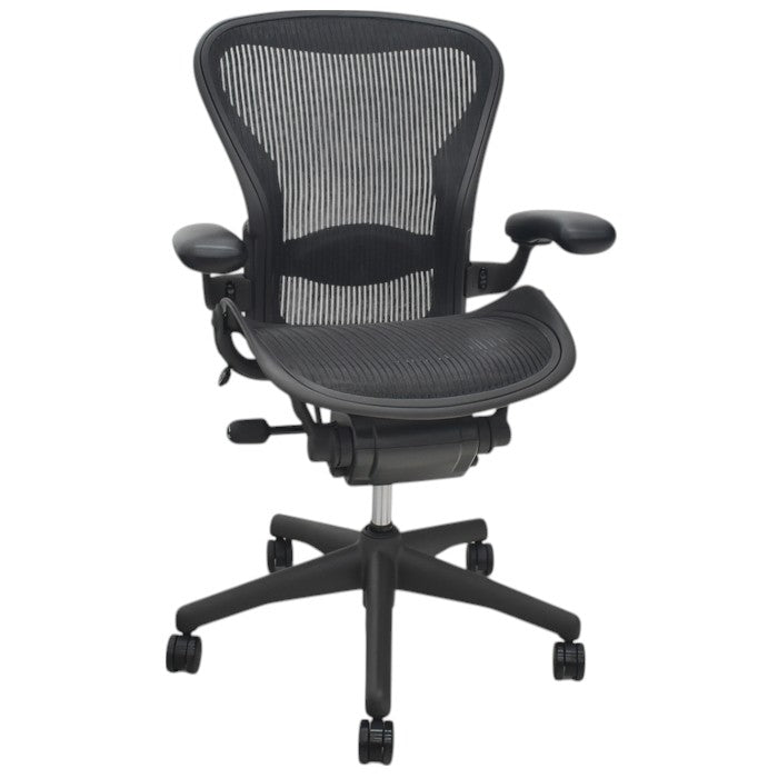 【中古】ハーマンミラー　アーロンチェア　Bサイズ　フル装備　ランバーサポート　2025071005【中古オフィス家具】