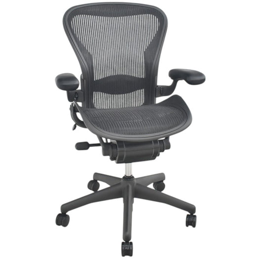 【中古】ハーマンミラー　アーロンチェア　Bサイズ　フル装備　ランバーサポート　2025071006【中古オフィス家具】
