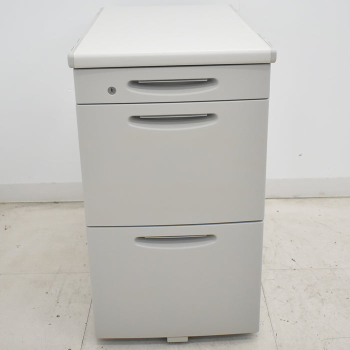 中古】オカムラ SD 脇机 スタンダード 下段ロング引き出し