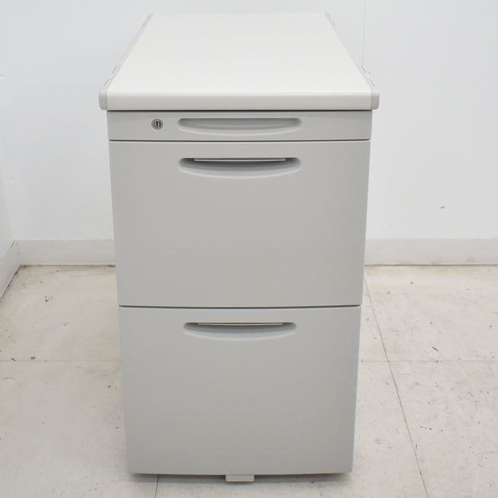 中古】オカムラ SD 脇机 スタンダード 下段ロング引き出し