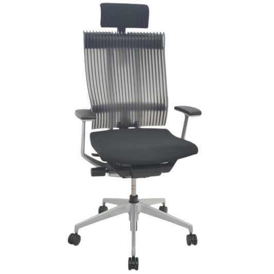 【中古】イトーキ　スピーナ　固定肘　エラストマーバック　可動ヘッドレスト　ハンガー　2025071601【中古オフィス家具】