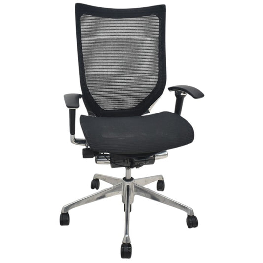 【中古】オカムラ　バロン　ハイバック　可動肘　ポリッシュ　2025071704【中古オフィス家具】