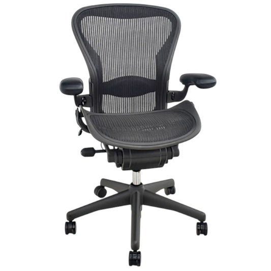 【中古】ハーマンミラー　アーロンチェア　Bサイズ　フル装備　ランバーサポート　2025071902【中古オフィス家具】