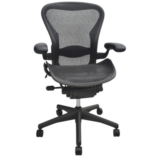 【中古】ハーマンミラー　アーロンチェア　Bサイズ　フル装備　ランバーサポート　2025071905【中古オフィス家具】