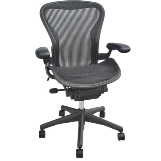 【中古】ハーマンミラー　アーロンチェア　Bサイズ　フル装備　2025071907【中古オフィス家具】